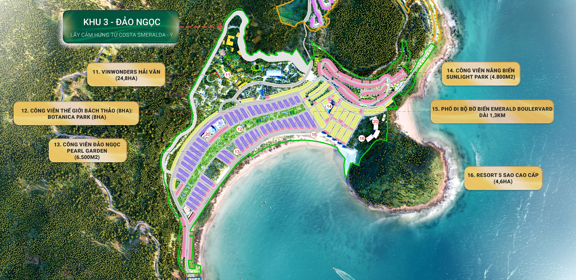 Phân khu 3 Đảo Ngọc